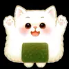 Стикер 13 Onigiri Cat #cat #animal #emoji