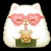 Стикер 9 Onigiri Cat #cat #animal #emoji