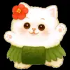 Стикер 8 Onigiri Cat #cat #animal #emoji