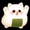 Стикер 11 Onigiri Cat #cat #animal #emoji
