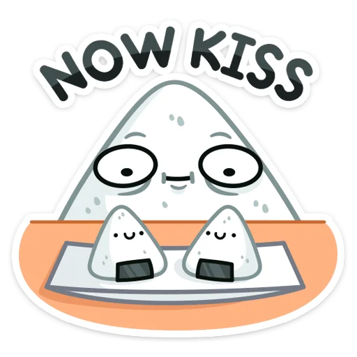 💕 Стикер «Онигири-сан» для Telegram