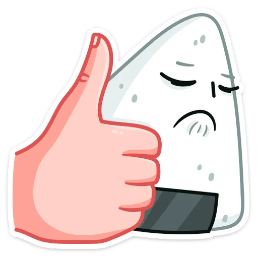 👍 Стикер «Онигири-сан» для Telegram
