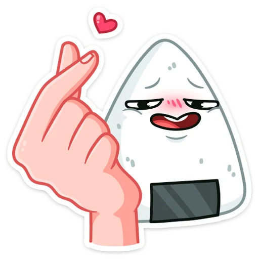 ❤️ Стикер «Онигири-сан» для Telegram