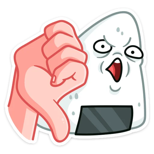 👎 Стикер «Онигири-сан» для Telegram