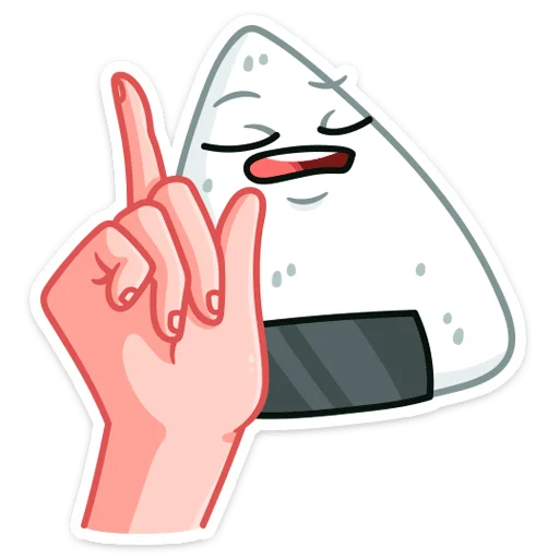 ☝️ Стикер «Онигири-сан» для Telegram