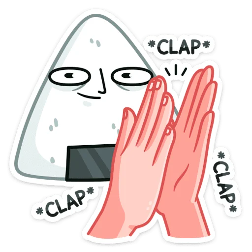 👏 Стикер «Онигири-сан» для Telegram