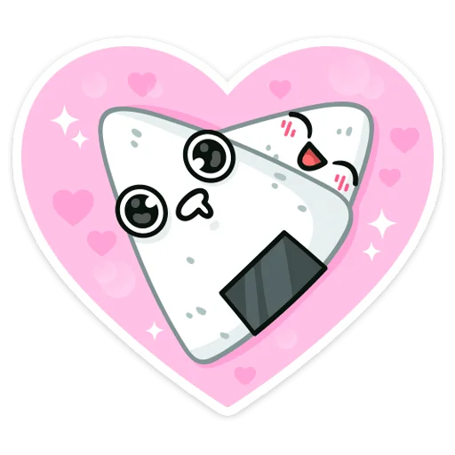 ❤️ Стикер «Онигири-сан» для Telegram