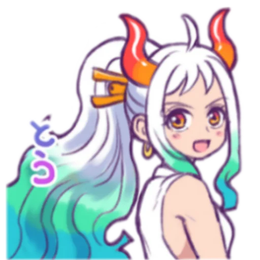 ❤️ Стикер «Onihime yamato» для Telegram