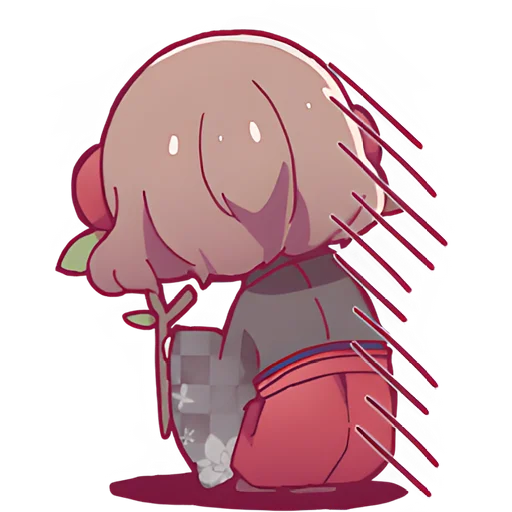 😞 Стикер «Ониноко тян» для Telegram