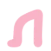 〰 Эмодзи «Нежно-розовый с голубым шрифт» для Telegram