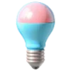 💡 Эмодзи «Нежно-розовый с голубым шрифт» для Telegram