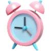 ⏰ Эмодзи «Нежно-розовый с голубым шрифт» для Telegram