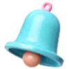 🔔 Эмодзи «Нежно-розовый с голубым шрифт» для Telegram