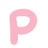 〰 Эмодзи «Нежно-розовый с голубым шрифт» для Telegram