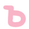 〰 Эмодзи «Нежно-розовый с голубым шрифт» для Telegram