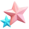 ⭐️ Эмодзи «Нежно-розовый с голубым шрифт» для Telegram
