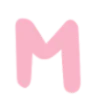 〰 Эмодзи «Нежно-розовый с голубым шрифт» для Telegram