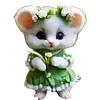 🐭 Эмодзи «Just flowers» для Telegram