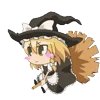 Стикер 52 Мариса Кирасаме - Touhou
