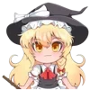 Стикер 32 Мариса Кирасаме - Touhou