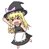 Стикер 51 Мариса Кирасаме - Touhou