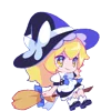 Стикер 53 Мариса Кирасаме - Touhou