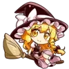Стикер 20 Мариса Кирасаме - Touhou