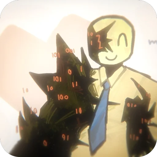 🫥 Стикер «Forsaken Haruko» для Telegram