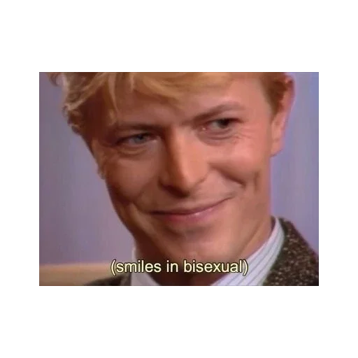 😏 Стикер «David Bowie 3 Дэвид Боуи» для Telegram