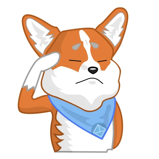 ✊ Стикер «Love, Tennis & Corgi» для Telegram