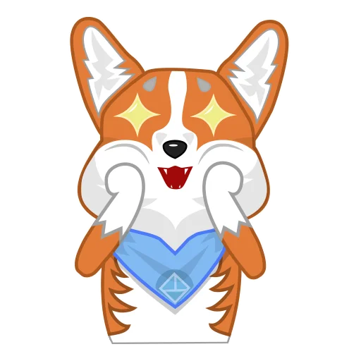 😍 Стикер «Love, Tennis & Corgi» для Telegram