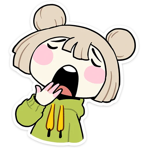 🥱 Стикер «Офелия» для Telegram