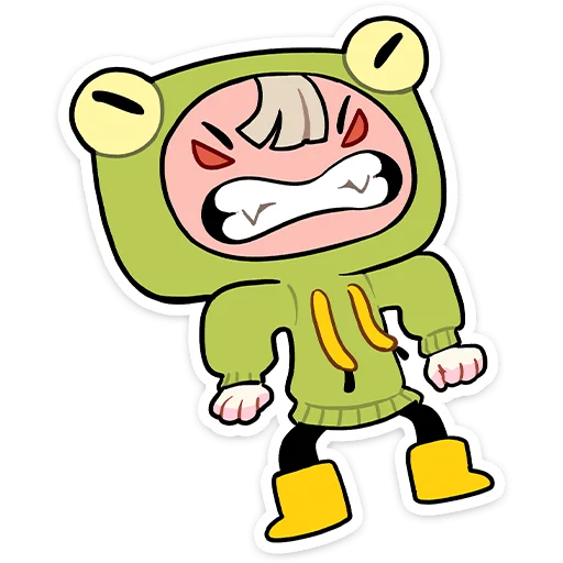 😠 Стикер «Офелия» для Telegram