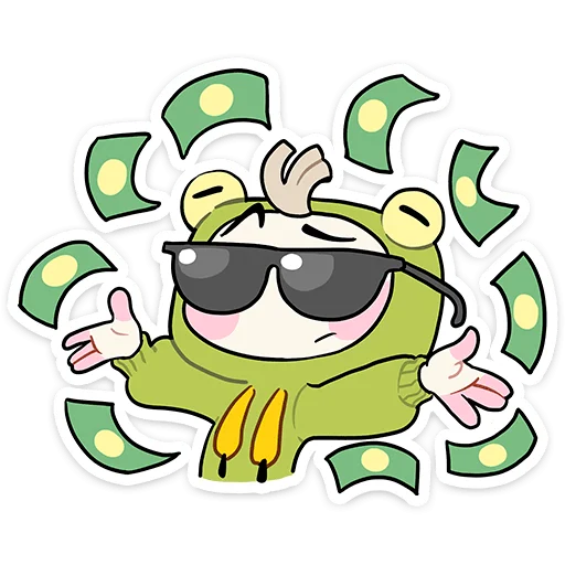 🤑 Стикер «Офелия» для Telegram