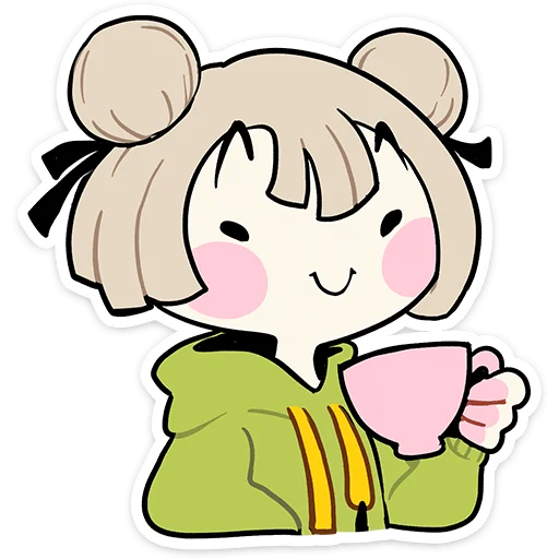 ☕ Стикер «Офелия» для Telegram