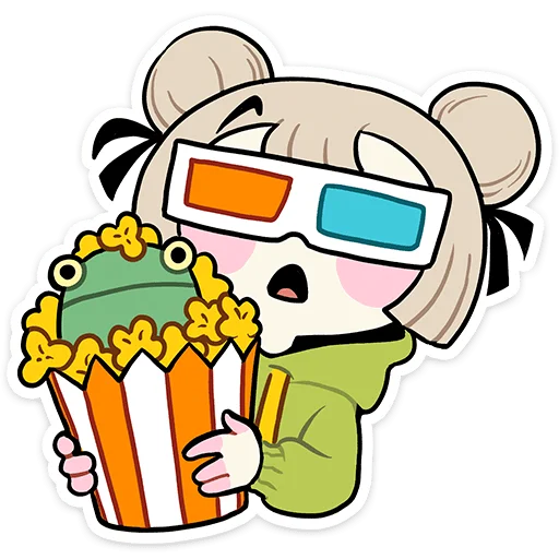 🍿 Стикер «Офелия» для Telegram