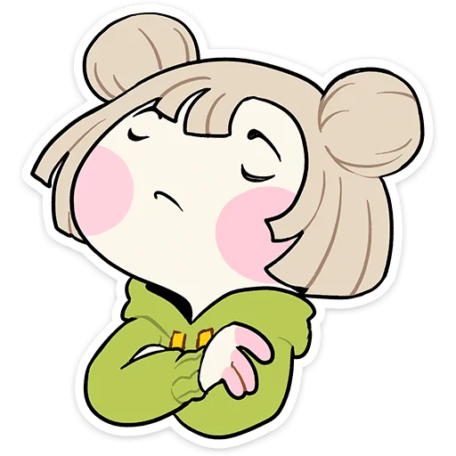 🙅‍♀️ Стикер «Офелия» для Telegram