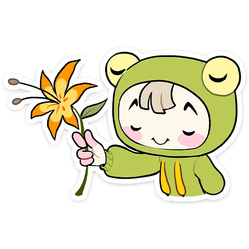 🌷 Стикер «Офелия» для Telegram