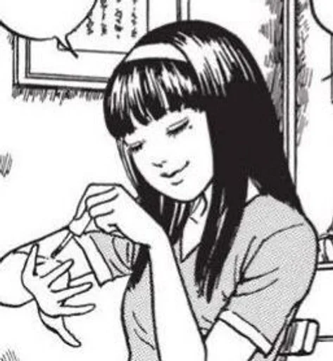 🥲 Стикер «Tomie Kawakami» для Telegram