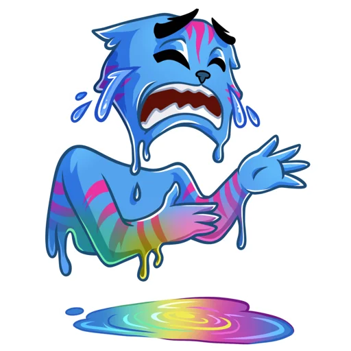 😭 Стикер «Opium Cheshire cat» для Telegram