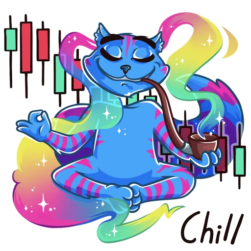 😌 Стикер «Opium Cheshire cat» для Telegram