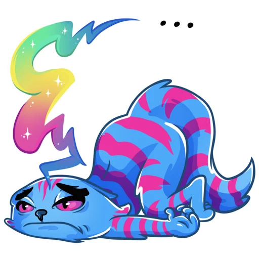 😞 Стикер «Opium Cheshire cat» для Telegram