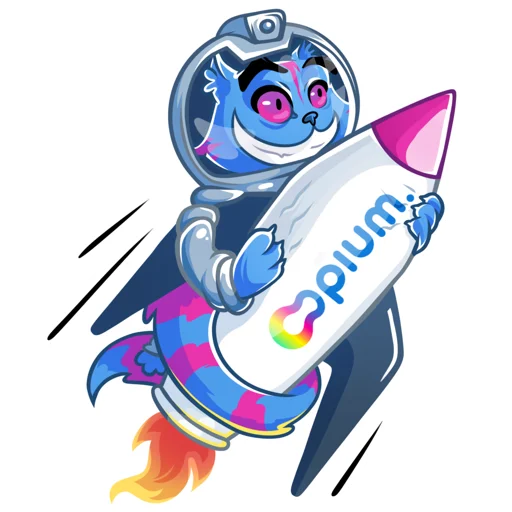 🚀 Стикер «Opium Cheshire cat» для Telegram