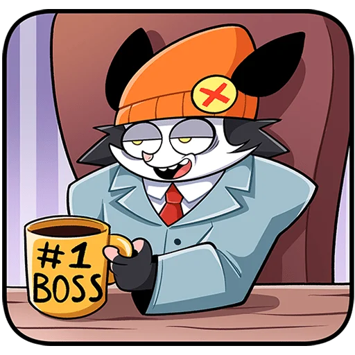 ☕️ Стикер «Опоссум Чак Без Текста» для Telegram