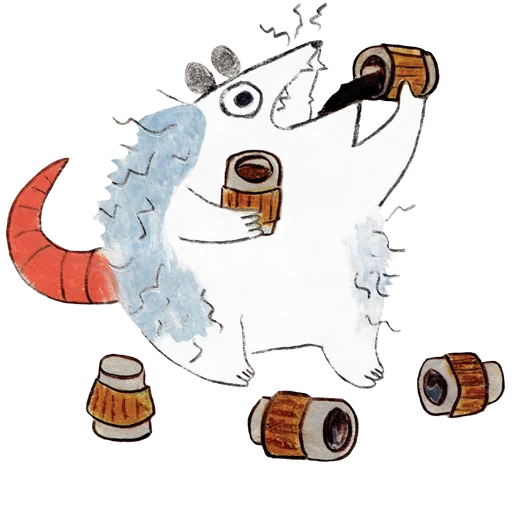 ☕ Стикер «osier_forest_opossum» для Telegram