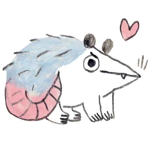 💙 Стикер «osier_forest_opossum» для Telegram