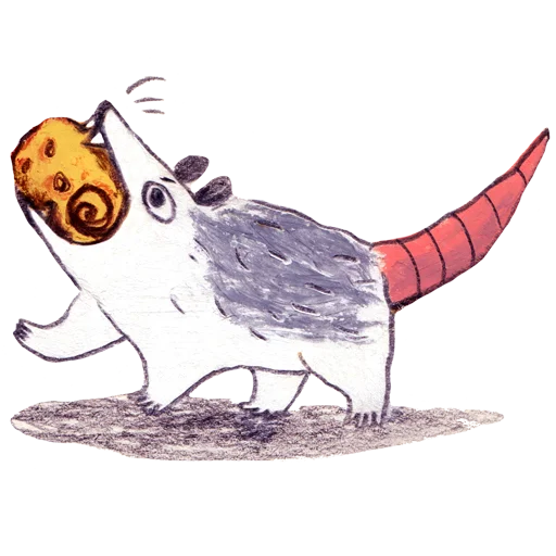 🤤 Стикер «osier_forest_opossum» для Telegram