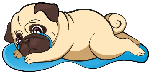 😭 Стикер «Ops Mops» для Telegram