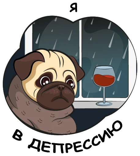 😞 Стикер «Ops Mops» для Telegram