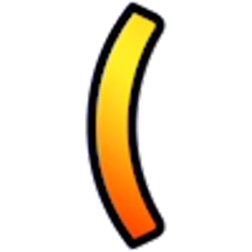 🧡 Эмодзи «Оранжевые буквы с анимированным градиентом» для Telegram